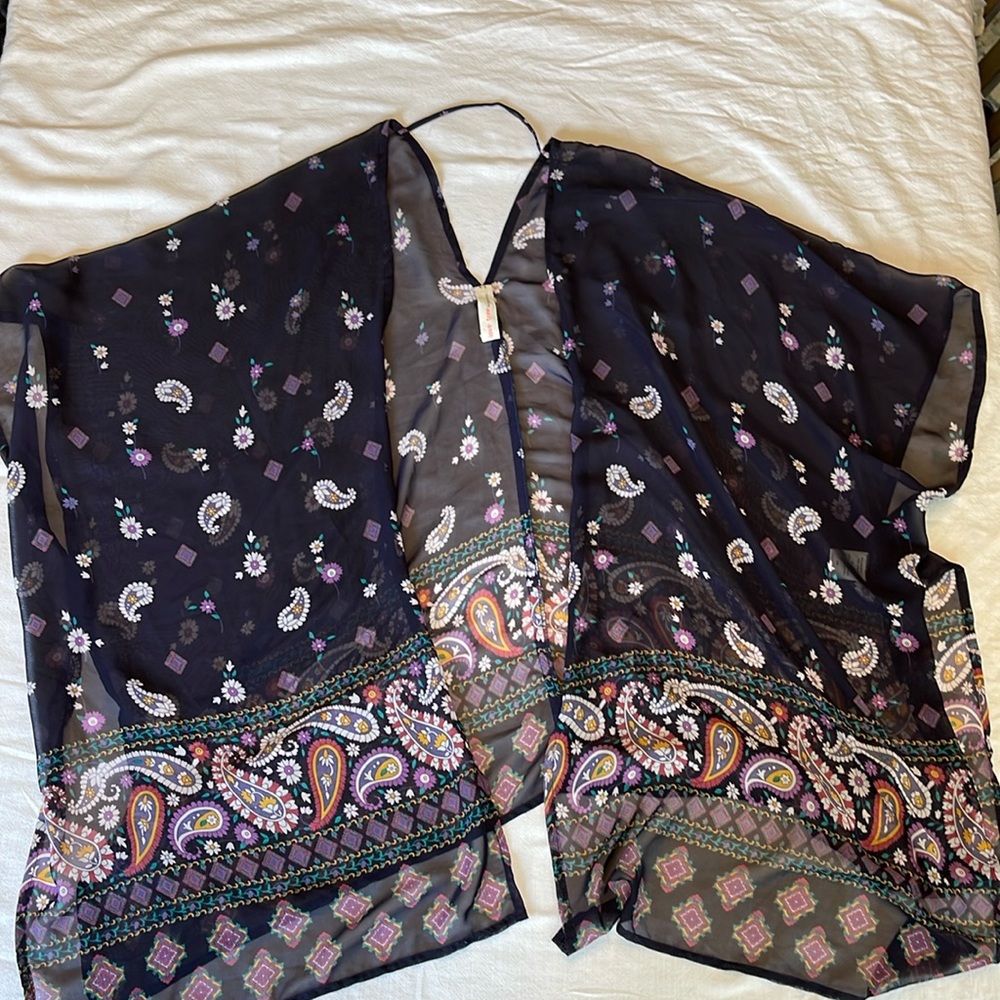 Love tree, happiness, kimono style top